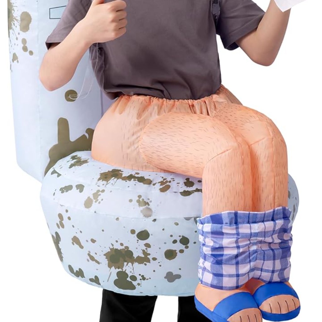 Children's Inflatable Toilet Costume - Laughter Guaranteed For Halloween Events